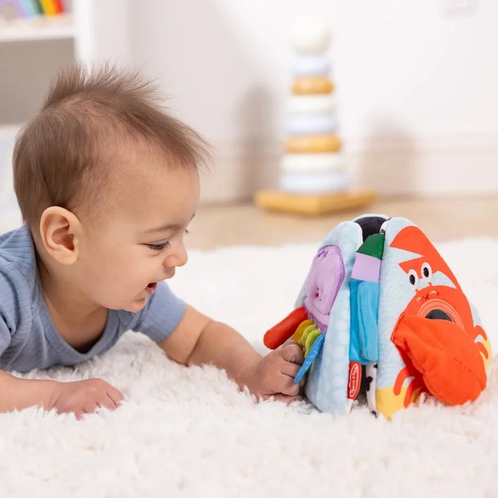 Melissa &‎ Doug Ocean Tummy Time Triangle Baby Toy Infant Developmental NEW